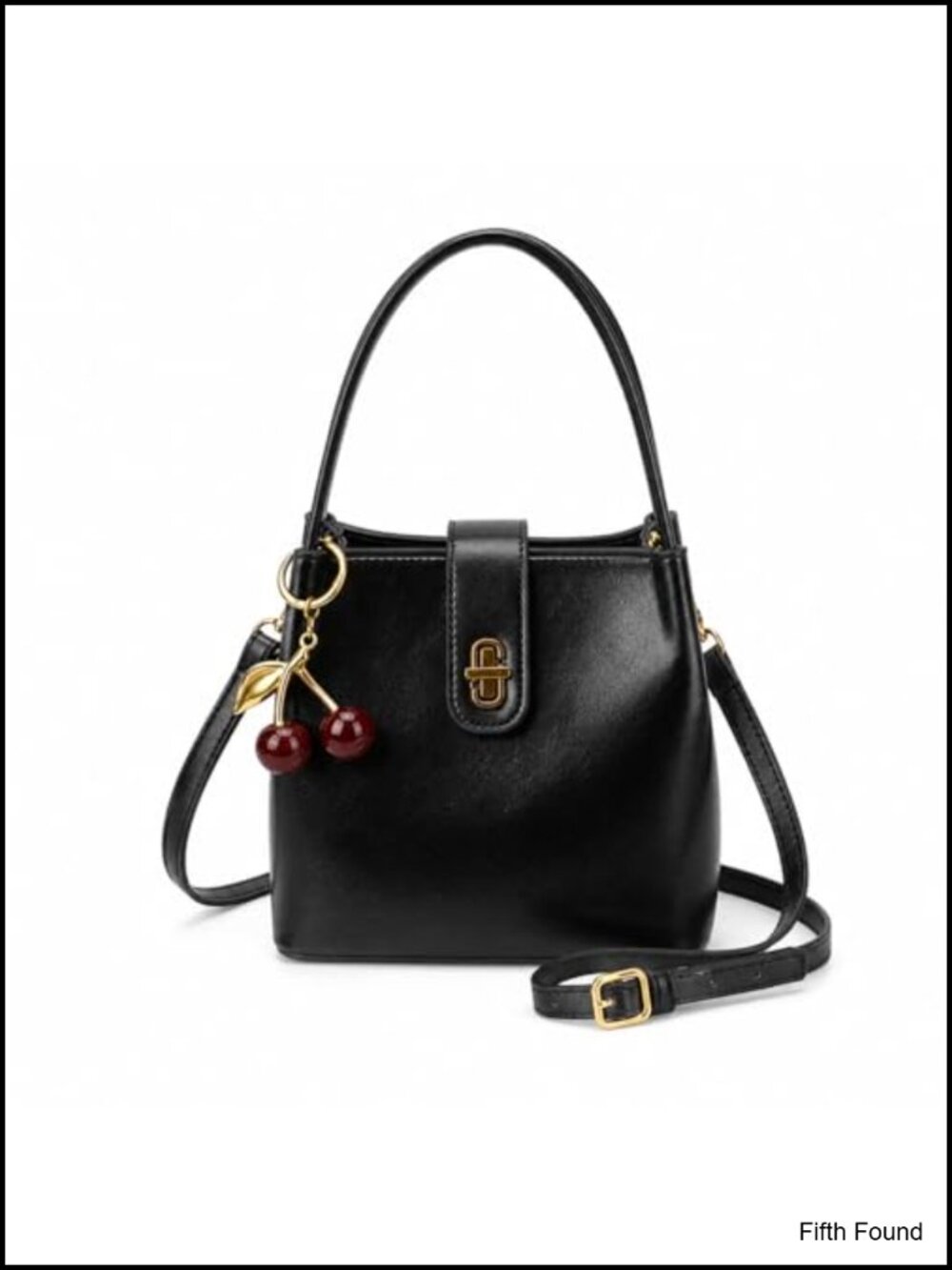 Small Vegan Leather Crossbody Bucket Bag Top Handle Satchel Purse